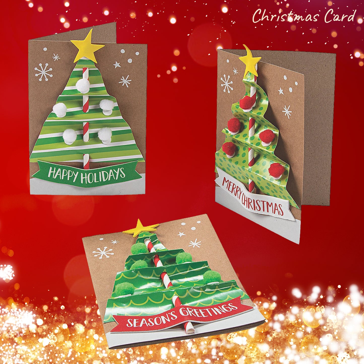 Christmas Tree DIY Craft Kit (Pack of 1, 2 or 12 kits)