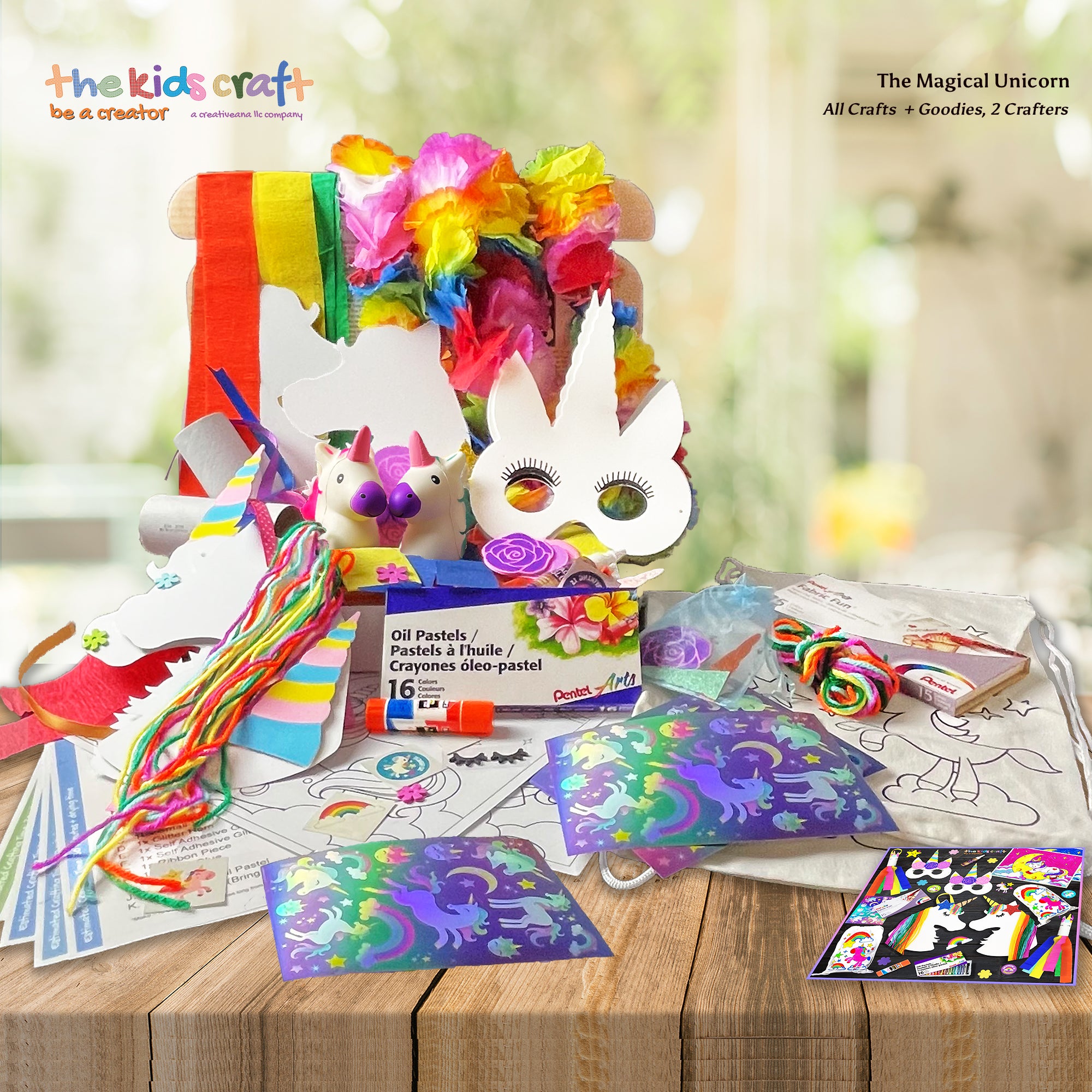 Kids Unicorn Craft Kit , Unicorn Activity Box, DIY Kits for Kids, 